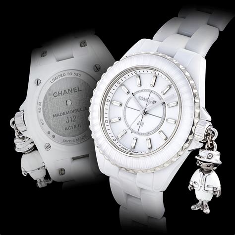 chanel mademoiselle diamond watch|chanel j12 ceramic watch price.